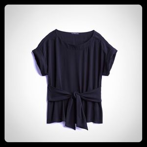 Sophisticated black tie front top